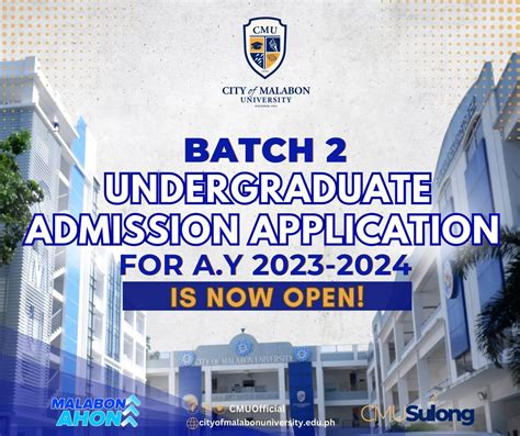 cmu malabon|Undergraduate Admission 2023.